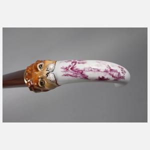 Spazierstock Porzellan