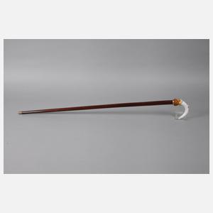 Spazierstock Porzellan