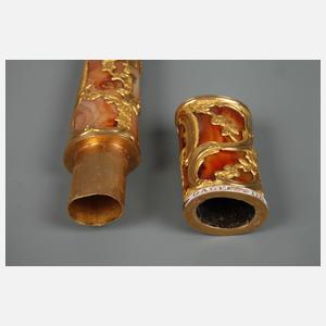 Necessaire aus Achat und Gold