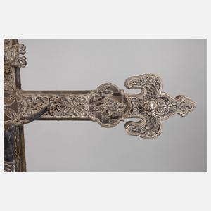 Großes Vortragekreuz Silber
