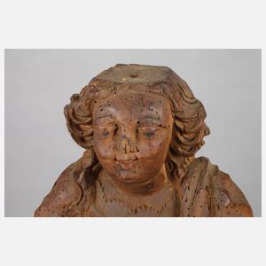 Geschnitzte Heiligenfigur