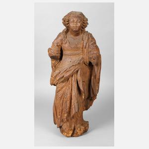 Geschnitzte Heiligenfigur