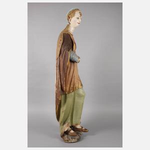 Große Schnitzerei Heilige Barbara