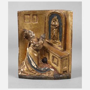 Kleine gotische Schnitzerei