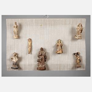 Konvolut sakrale Schnitzereien