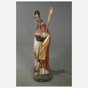 Große geschnitzte Heiligenplastik