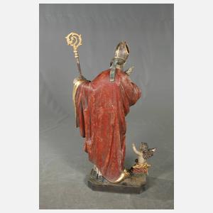 Große geschnitzte Heiligenplastik