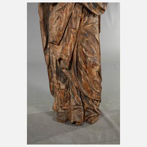Große geschnitzte Heiligenfigur
