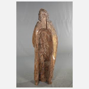 Große geschnitzte Heiligenfigur