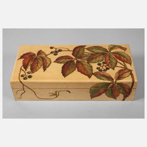 Schatulle Brandmalerei