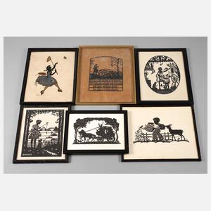 Konvolut Scherenschnitte