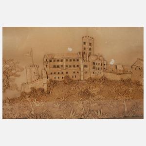 Diorama mit Wartburgansicht