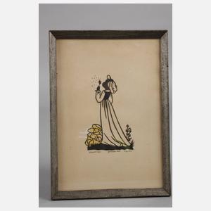 Zwei Scherenschnitte