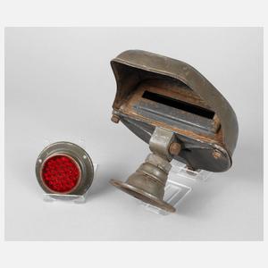 Tarnscheinwerfer und Rücklicht