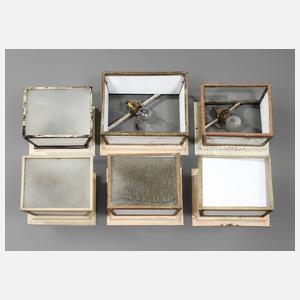 Sechs Deckenlampen Art deco