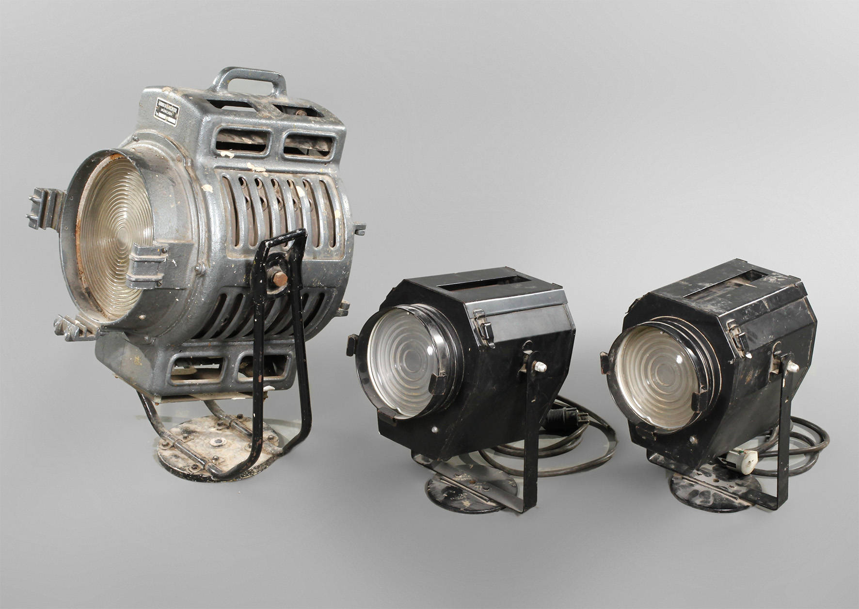 Drei Bühnenscheinwerfer