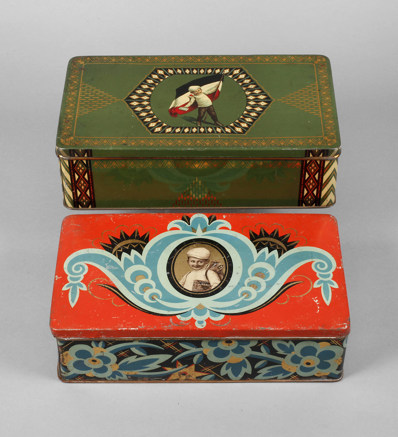 Zwei Werbedosen Rüger