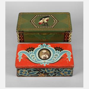 Zwei Werbedosen Rüger