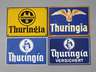 Vier Emailschilder Thuringia