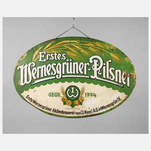 Werbeschild Wernesgrüner