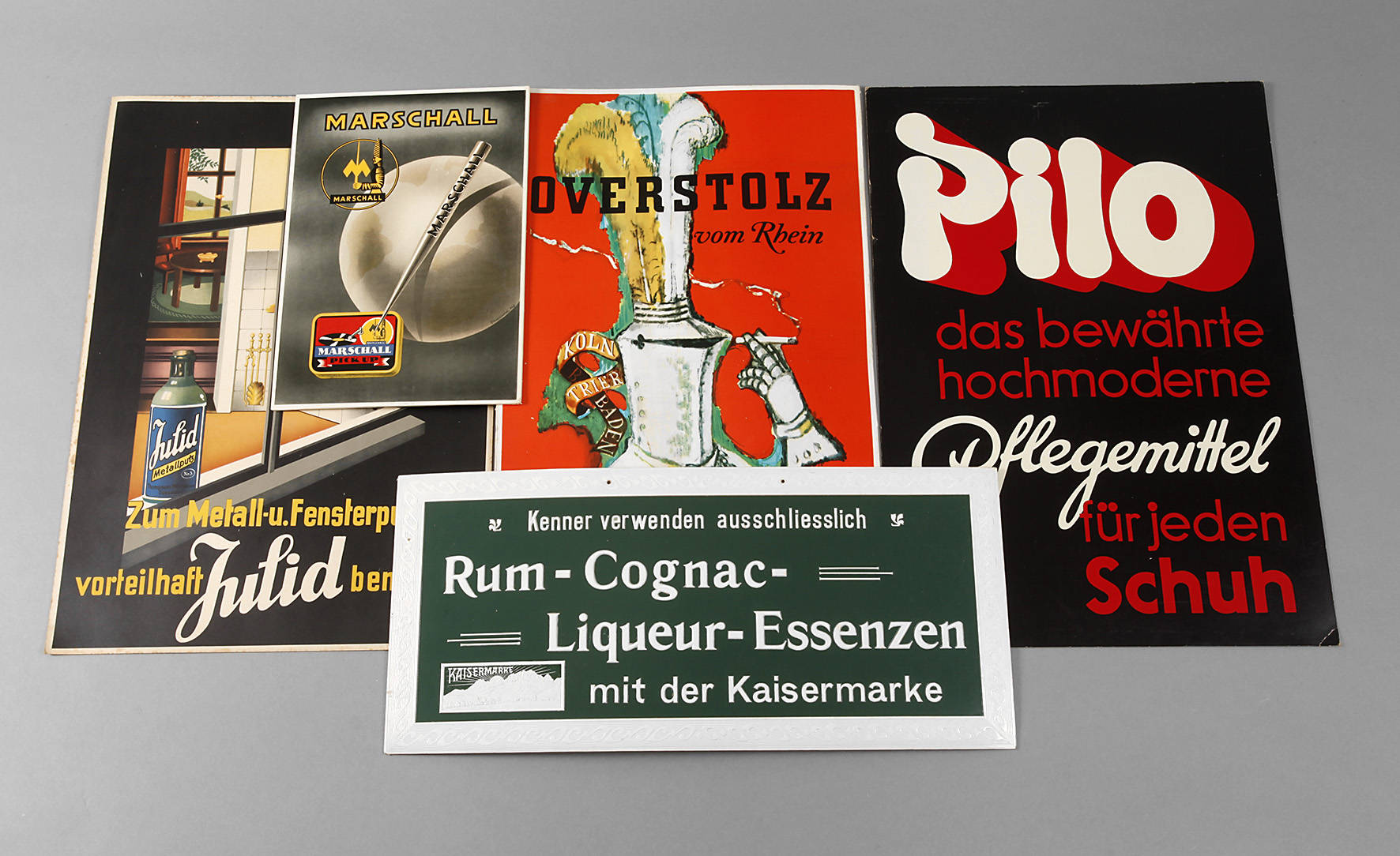 Konvolut Werbeschilder