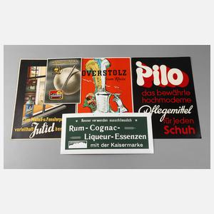 Konvolut Werbeschilder