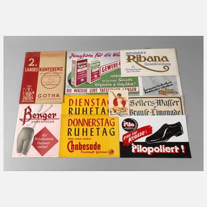 Konvolut Werbeschilder