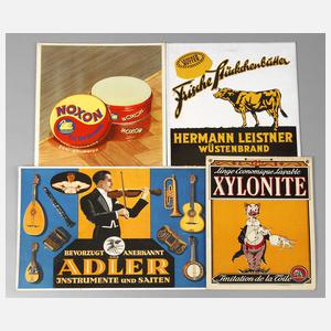 Konvolut Werbeschilder
