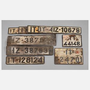 Konvolut Autokennzeichen