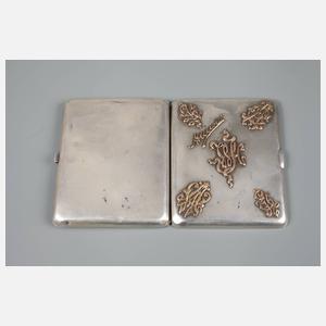 Russische Zigarettendose Silber
