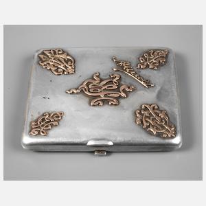 Russische Zigarettendose Silber