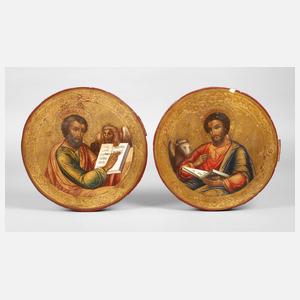 Paar Ikonen mit Evangelisten