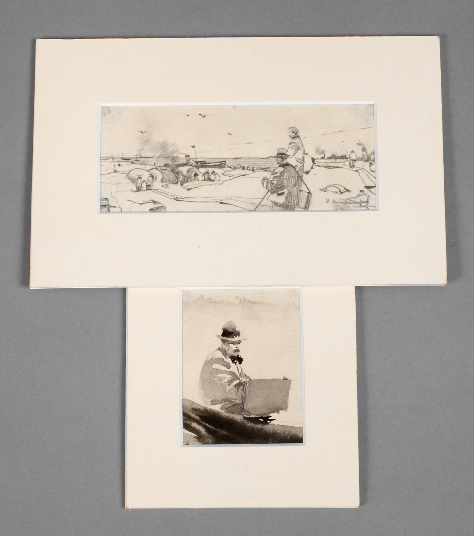 Ivan Alekseevic Vladimirov, Maler am Fluss