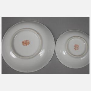 Vier Teller Asiatika