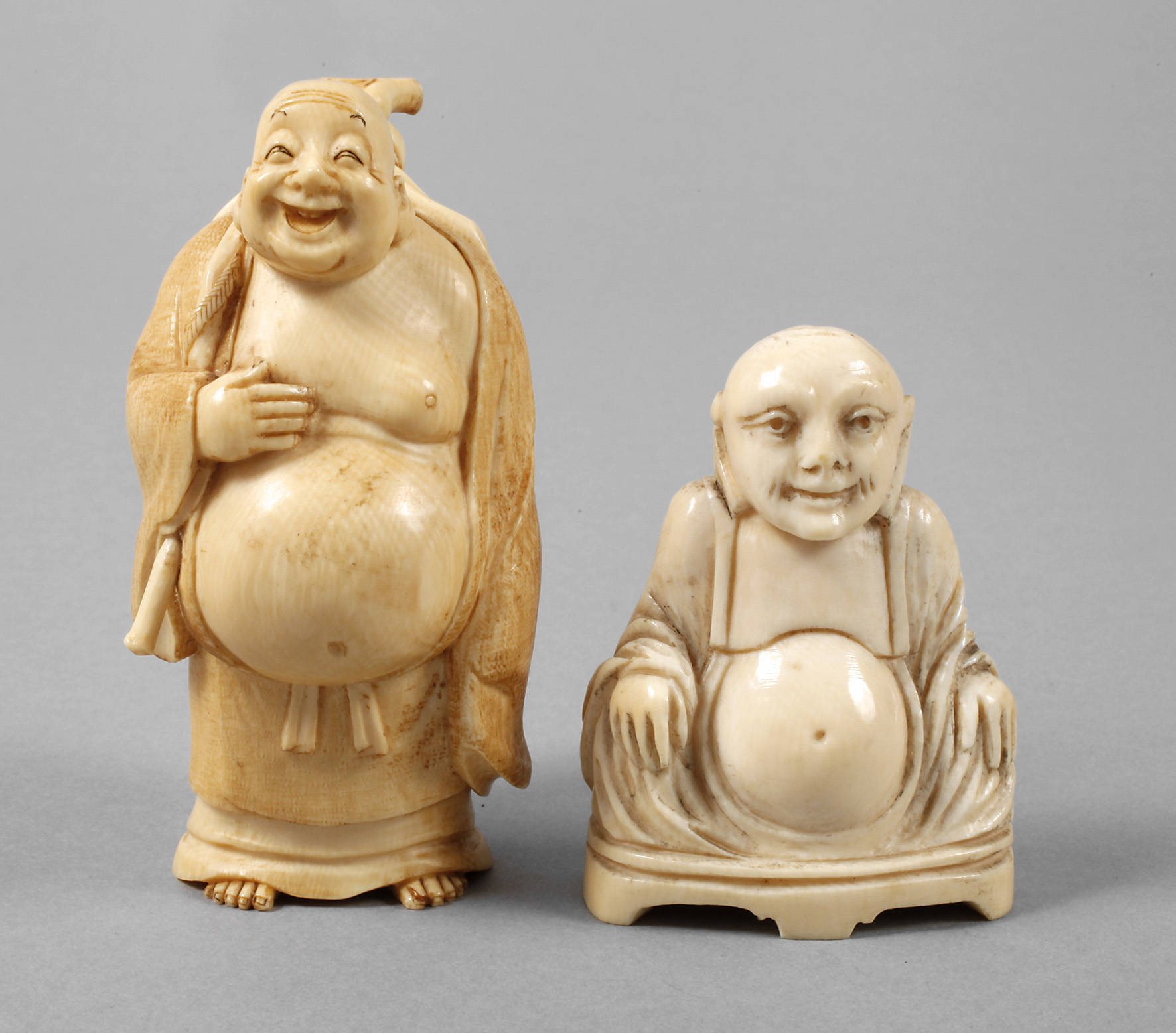 Zwei Elfenbeinschnitzereien