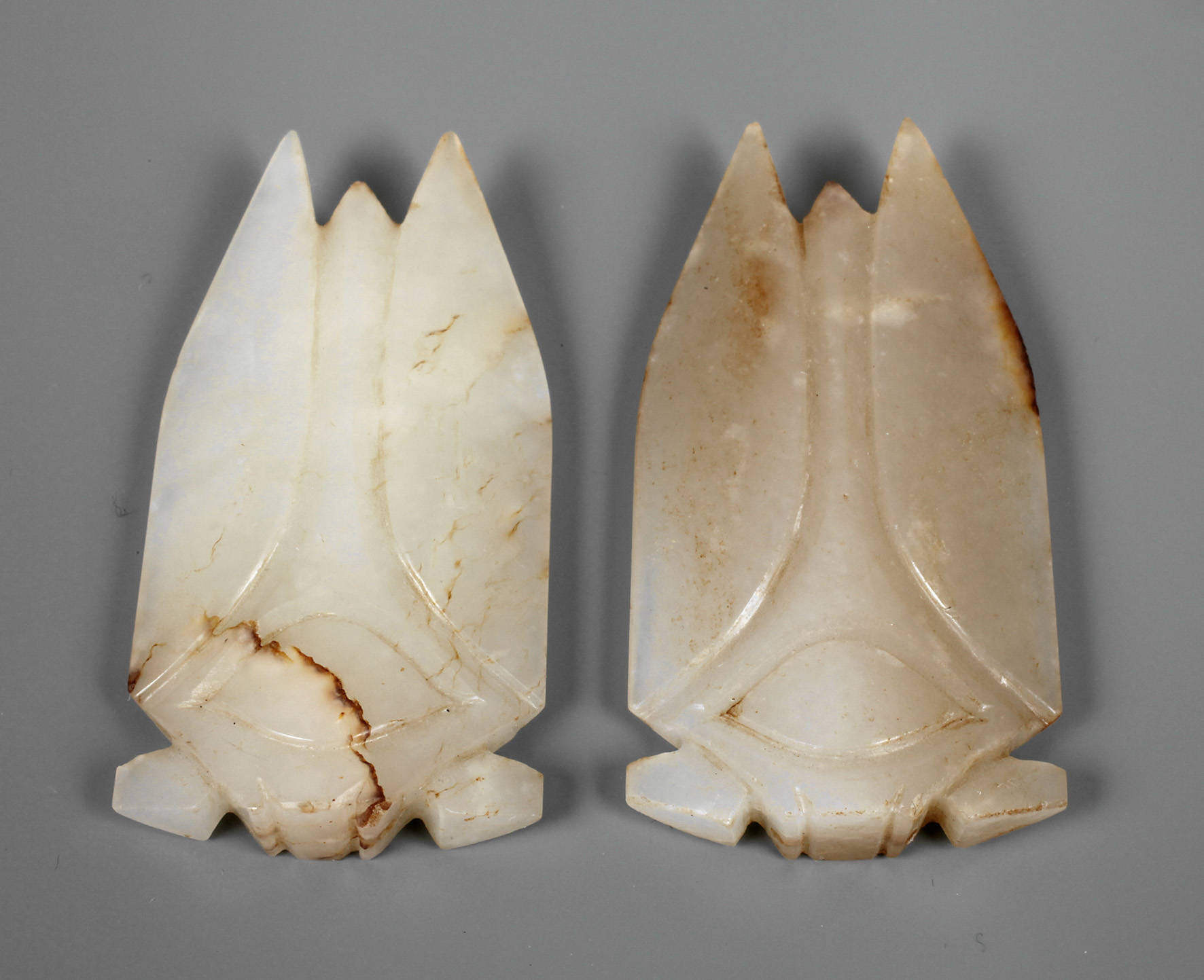 Paar Jade Han-Zikaden-Anhänger