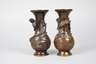 Paar Bronzevasen