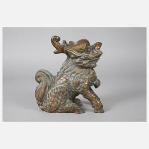 Bronzeplastik Qilin