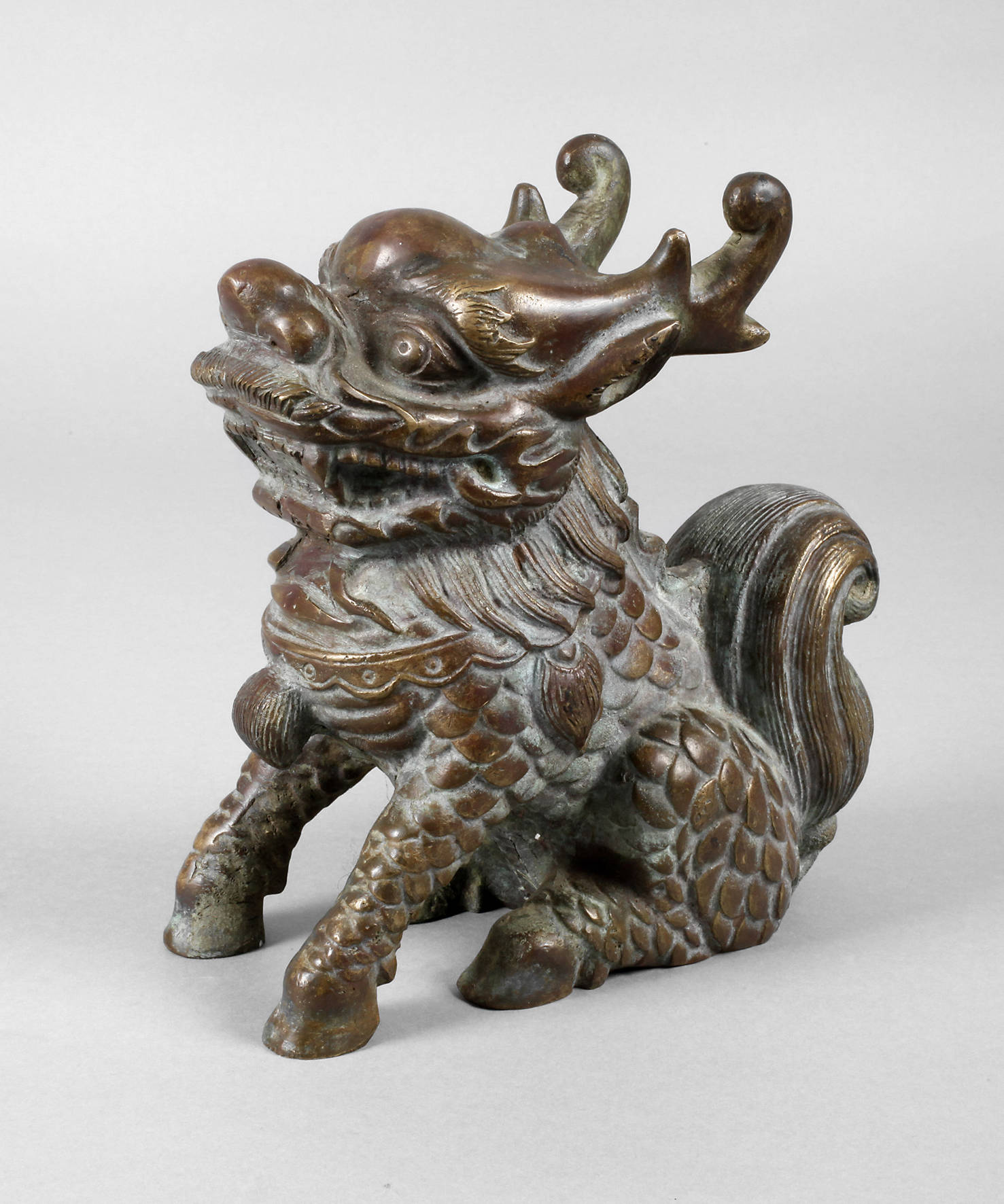 Bronzeplastik Qilin