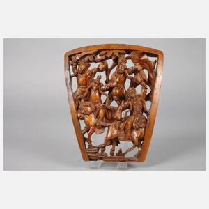 Zwei figürliche Schnitzereien