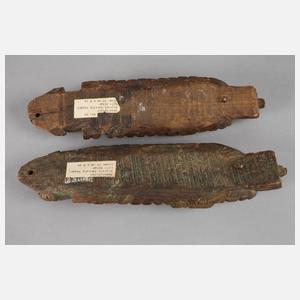 Zwei figürliche Schnitzereien