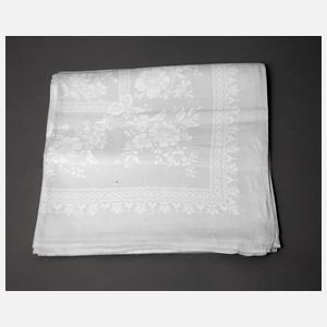 Großes Tafeltuch Blumendekor