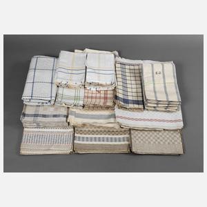 Großes Konvolut Küchentücher mit Farbstreifen