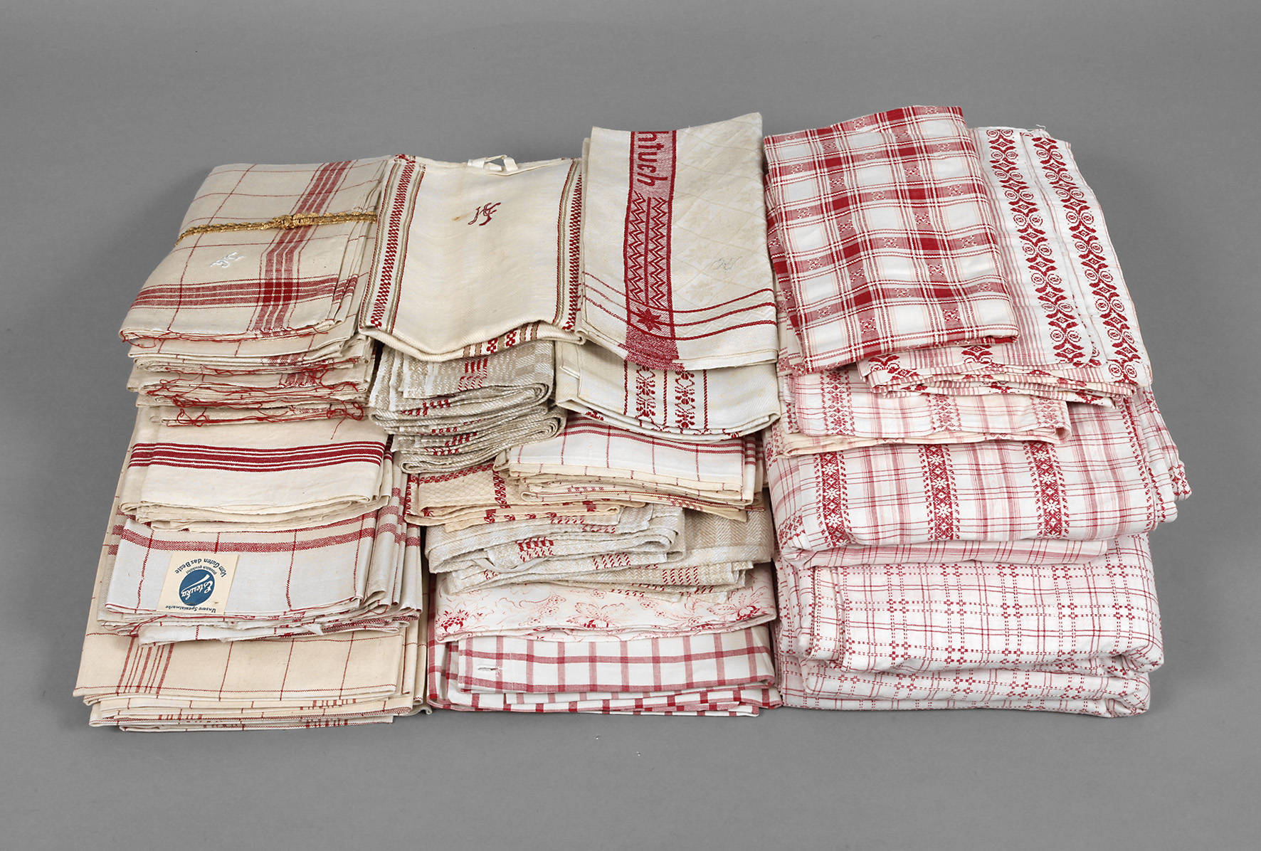 Konvolut Bauernwäsche Rot-Weiß