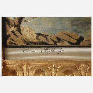 Klassizistische Seidenstickerei