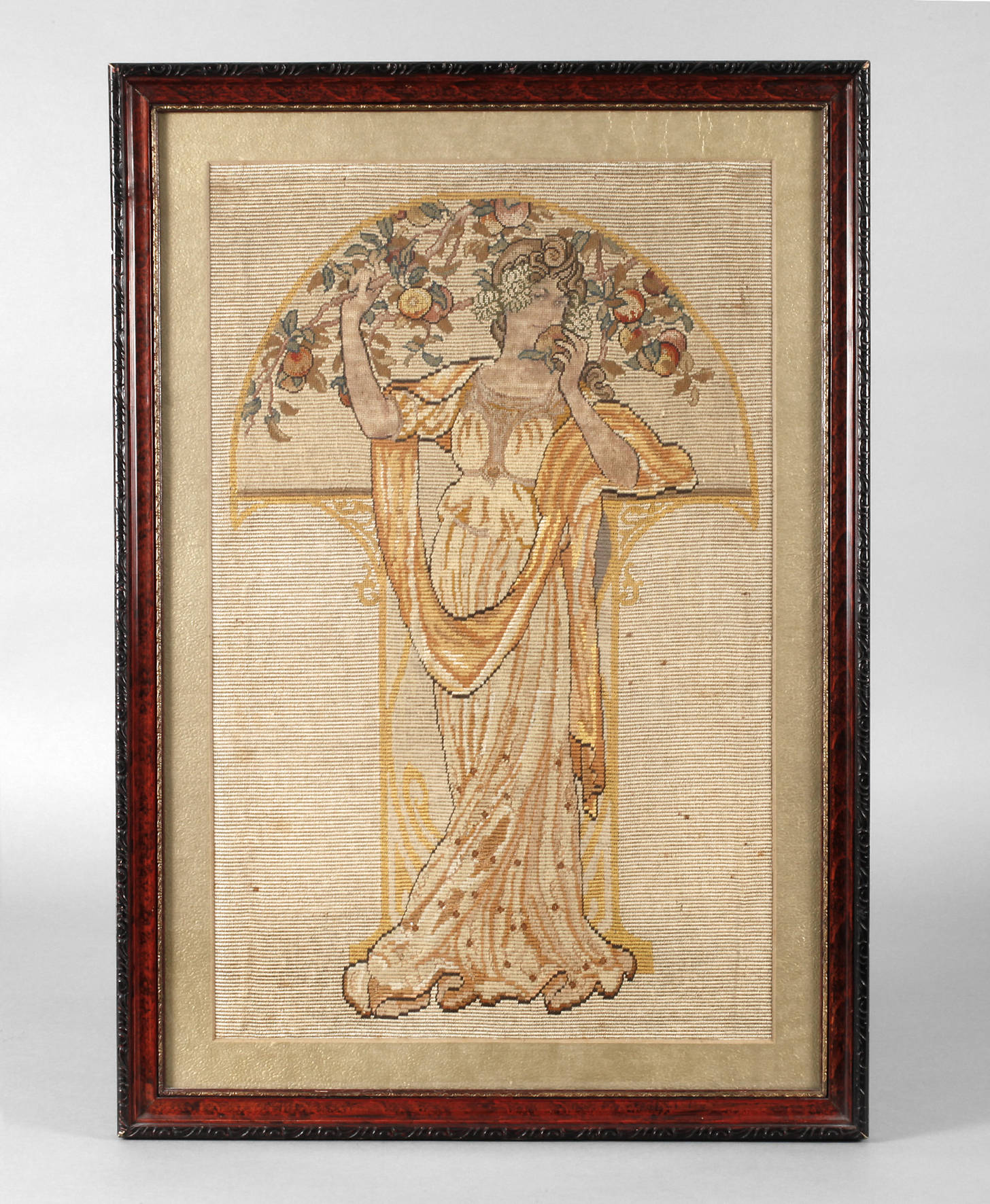 Stickbild nach Alfons Mucha