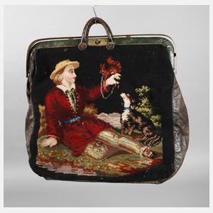 Reisetasche mit Stickerei