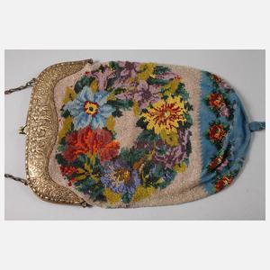 Handtasche und Klingelzug Perlstickerei