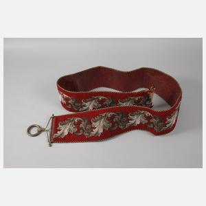 Handtasche und Klingelzug Perlstickerei