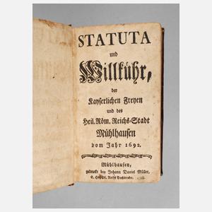 Statuten der Stadt Mühlhausen 1788